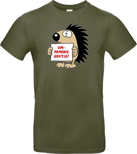 Ruthe - Gratisumarmung - Ruthe, Ralph Ruthe, comic, igel, hug, Gratisumarmung, umarmung - Standard T-Shirt