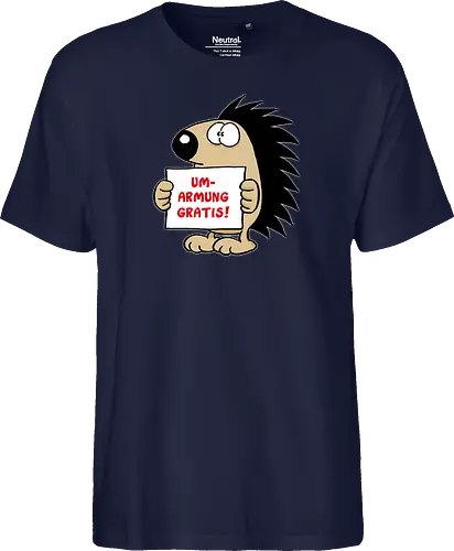 Ruthe - Gratisumarmung - Ruthe, Ralph Ruthe, comic, igel, hug, Gratisumarmung, umarmung - Fairtrade T-Shirt