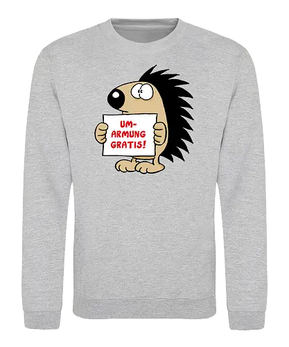 Ruthe - Gratisumarmung - Ruthe, Ralph Ruthe, comic, igel, hug, Gratisumarmung, umarmung - Sweatshirt
