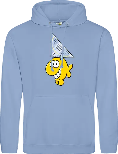 Ruthe - Hai - Ruthe, Ralph Ruthe, comic, Haifisch, fisch, fun, Geodreieck - Standard Hoodie