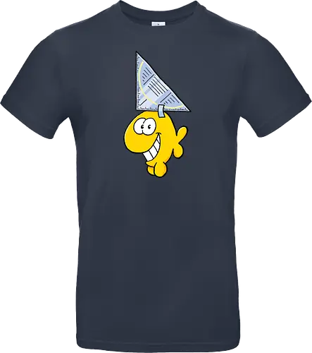 Ruthe - Hai - Ruthe, Ralph Ruthe, comic, Haifisch, fisch, fun, Geodreieck - Standard T-Shirt