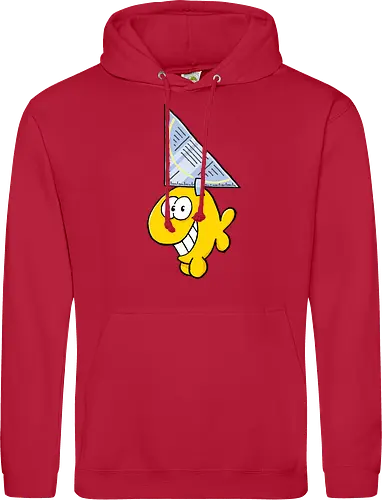 Ruthe - Hai - Ruthe, Ralph Ruthe, comic, Haifisch, fisch, fun, Geodreieck - Standard Hoodie