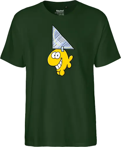 Ruthe - Hai - Ruthe, Ralph Ruthe, comic, Haifisch, fisch, fun, Geodreieck - Fairtrade T-Shirt