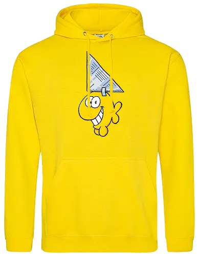 Ruthe - Hai - Ruthe, Ralph Ruthe, comic, Haifisch, fisch, fun, Geodreieck - Standard Hoodie