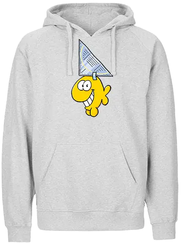 Ruthe - Hai - Ruthe, Ralph Ruthe, comic, Haifisch, fisch, fun, Geodreieck - Fairtrade Hoodie