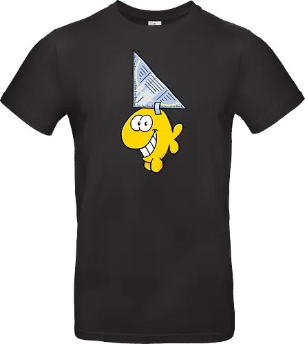 Ruthe - Hai - Ruthe, Ralph Ruthe, comic, Haifisch, fisch, fun, Geodreieck - Standard T-Shirt
