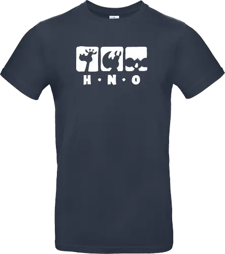 Ruthe - HNO - Ruthe, Ralph Ruthe, comic, HNO, Hals Nasen Ohrenarzt, koala, giraffe, nashorn - Standard T-Shirt