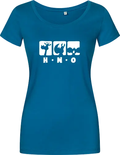 Ruthe - HNO - Ruthe, Ralph Ruthe, comic, HNO, Hals Nasen Ohrenarzt, koala, giraffe, nashorn - Damen T-Shirt
