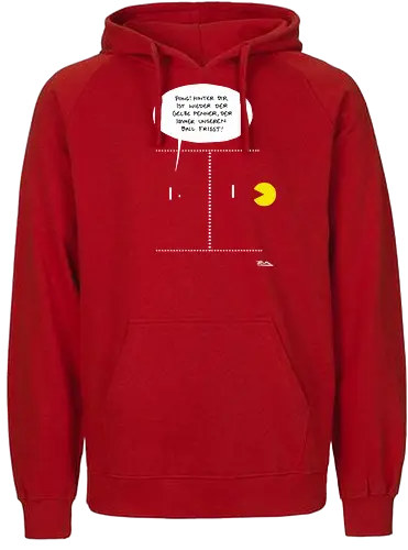 Ruthe - Pong - Ruthe, Ralph Ruthe, comic, Pong, mashup, Retrogaming - Fairtrade Hoodie