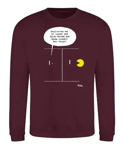 Ruthe - Pong - Ruthe, Ralph Ruthe, comic, Pong, mashup, Retrogaming - Sweatshirt