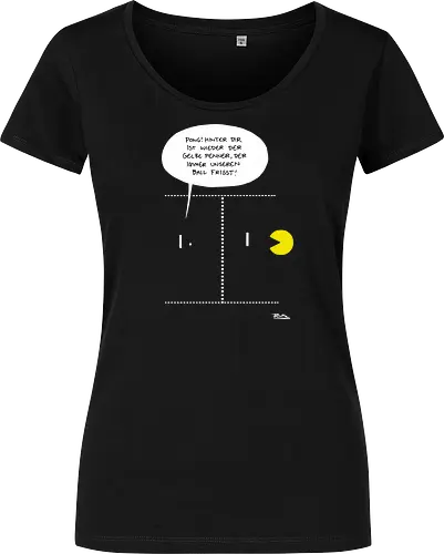 Ruthe - Pong - Ruthe, Ralph Ruthe, comic, Pong, mashup, Retrogaming - Damen T-Shirt