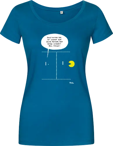 Ruthe - Pong - Ruthe, Ralph Ruthe, comic, Pong, mashup, Retrogaming - Damen T-Shirt