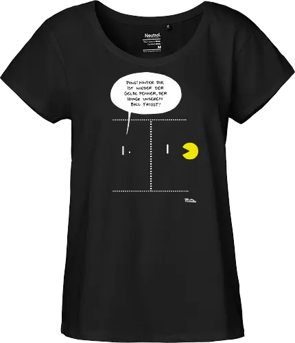 Ruthe - Pong - Ruthe, Ralph Ruthe, comic, Pong, mashup, Retrogaming - Fairtrade Girl Shirt