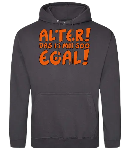 Ruthe - Egal - Ruthe, Ralph Ruthe, comic, Mir Egal, Alter, spruch, fun - Standard Hoodie