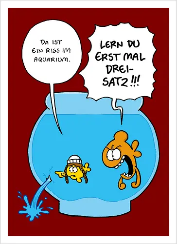 Ruthe - Riss im Aquarium