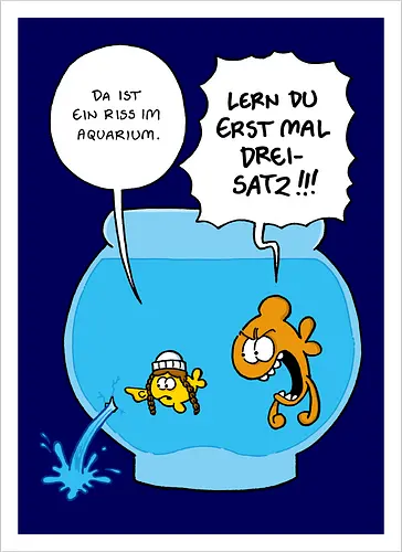 Ruthe - Riss im Aquarium