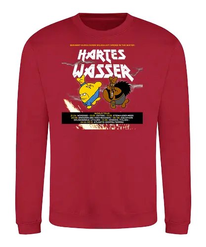 Ruthe - Hartes Wasser Tour - Ruthe, Ralph Ruthe, comic, Hartes Wasser, metal, band, musik, fisch - Sweatshirt