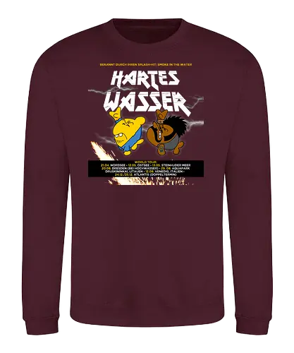 Ruthe - Hartes Wasser Tour - Ruthe, Ralph Ruthe, comic, Hartes Wasser, metal, band, musik, fisch - Sweatshirt