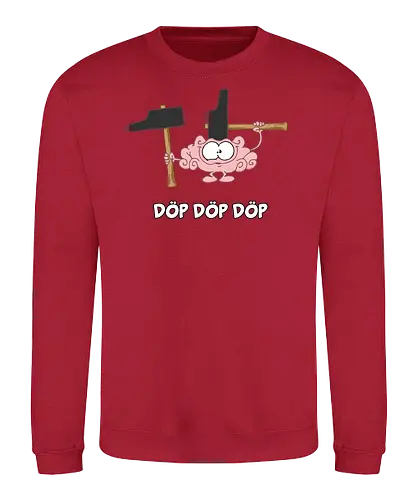 Ruthe - Gehirn - Ruthe, Ralph Ruthe, comic, hammer, hirn, gehirn, Aua, Dörp - Sweatshirt