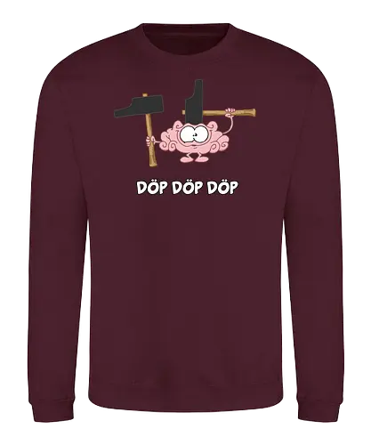 Ruthe - Gehirn - Ruthe, Ralph Ruthe, comic, hammer, hirn, gehirn, Aua, Dörp - Sweatshirt