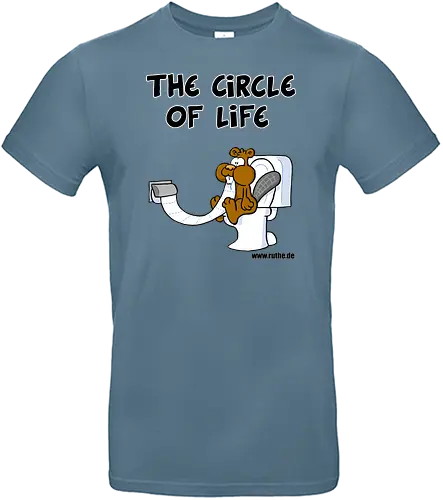 Ruthe - Circle of Life - Ruthe, Ralph Ruthe, comic, biber, klo, Lebenszyklus - Standard T-Shirt