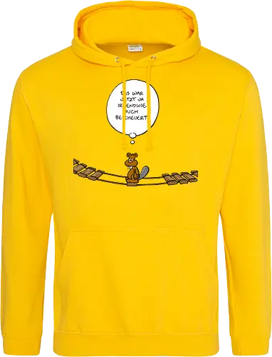 Ruthe - Biberbrücke - Ruthe, Ralph Ruthe, comics, biber, Brücke - Standard Hoodie