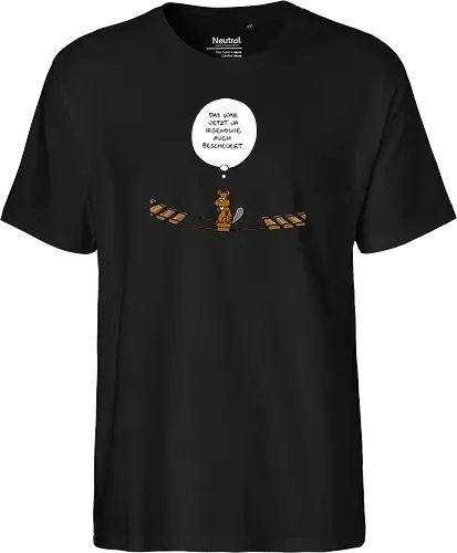 Ruthe - Biberbrücke - Ruthe, Ralph Ruthe, comics, biber, Brücke - Fairtrade T-Shirt