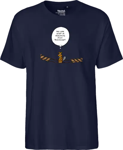 Ruthe - Biberbrücke - Ruthe, Ralph Ruthe, comics, biber, Brücke - Fairtrade T-Shirt