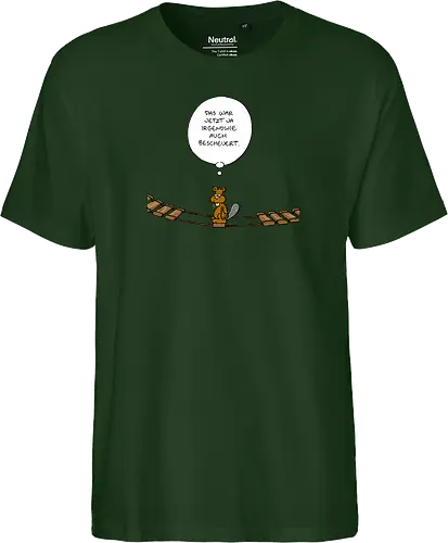 Ruthe - Biberbrücke - Ruthe, Ralph Ruthe, comics, biber, Brücke - Fairtrade T-Shirt