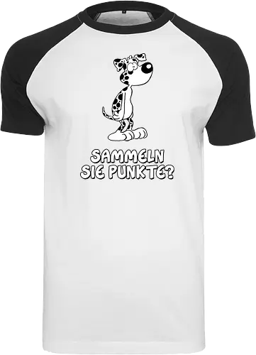 Ruthe - Punkte - Ruthe, Ralph Ruthe, comic, Dalmatiner, Punkte, Sammelpunkte - Raglan T-Shirt