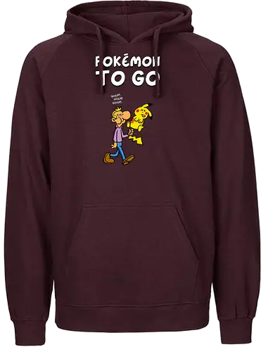 Ruthe - Poke to Go - Ruthe, Ralph Ruthe, comic, pocket, mon, to go, gaming, mashup - Fairtrade Hoodie