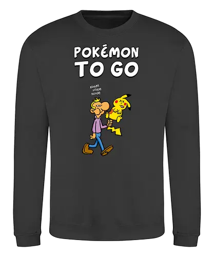 Ruthe - Poke to Go - Ruthe, Ralph Ruthe, comic, pocket, mon, to go, gaming, mashup - Sweatshirt