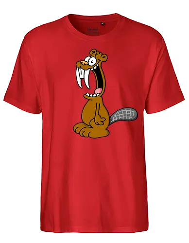 Ruthe - Säbelzahnbiber - Ruthe, Ralph Ruthe, comic, Säbelzahn, biber, Säbelzahnbiber - Fairtrade T-Shirt