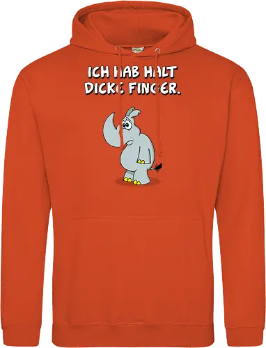 Ruthe - Dicke Finger - Ruthe, Ralph Ruthe, Dicke Finger, comic, nashorn - Standard Hoodie