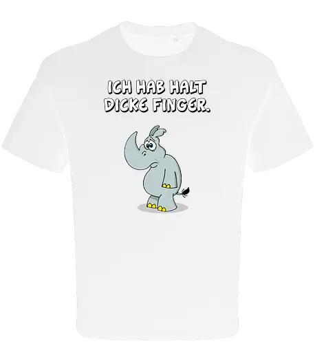 Ruthe - Dicke Finger - Ruthe, Ralph Ruthe, Dicke Finger, comic, nashorn - Oversize T-Shirt