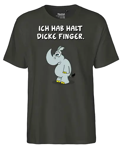 Ruthe - Dicke Finger - Ruthe, Ralph Ruthe, Dicke Finger, comic, nashorn - Fairtrade T-Shirt
