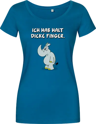 Ruthe - Dicke Finger - Ruthe, Ralph Ruthe, Dicke Finger, comic, nashorn - Damen T-Shirt