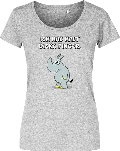 Ruthe - Dicke Finger - Ruthe, Ralph Ruthe, Dicke Finger, comic, nashorn - Damen T-Shirt