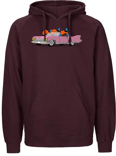 Ruthe - Geier Caddy - Ruthe, Ralph Ruthe, comic, Geier, Caddy, Pink Caddy - Fairtrade Hoodie