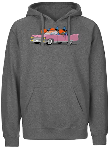 Ruthe - Geier Caddy - Ruthe, Ralph Ruthe, comic, Geier, Caddy, Pink Caddy - Fairtrade Hoodie