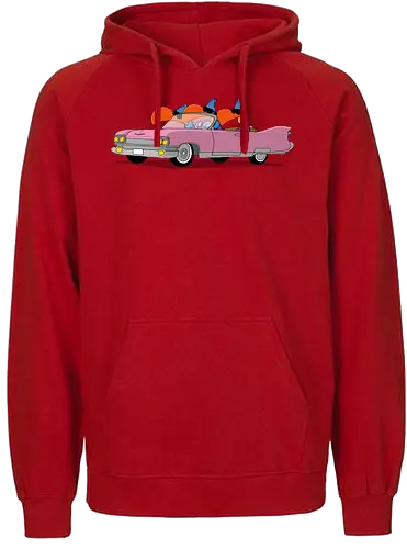 Ruthe - Geier Caddy - Ruthe, Ralph Ruthe, comic, Geier, Caddy, Pink Caddy - Fairtrade Hoodie