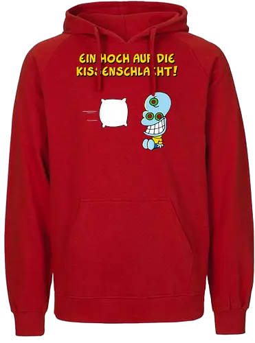 Ruthe - Pete - Kissenschlacht - Ruthe, Ralph Ruthe, comic, Kissenschlacht, pete - Fairtrade Hoodie