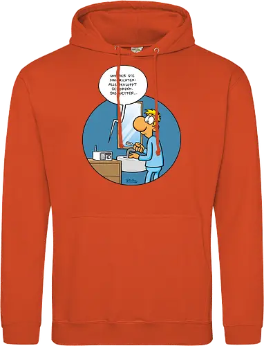 RUTHE - BEKLOPPT - Ruthe, Ralph Ruthe, Alle Bekloppt, comic, Nachrichten - Standard Hoodie