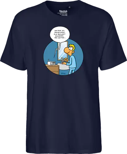 RUTHE - BEKLOPPT - Ruthe, Ralph Ruthe, Alle Bekloppt, comic, Nachrichten - Fairtrade T-Shirt