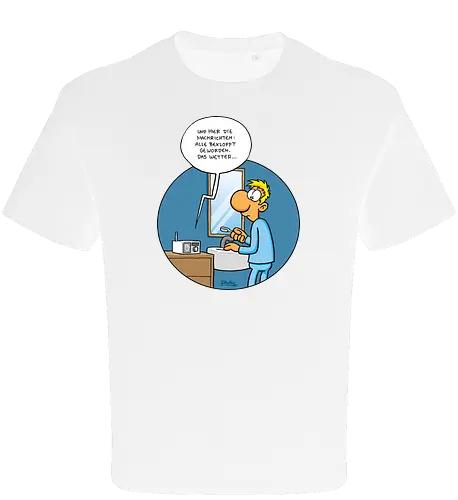 RUTHE - BEKLOPPT - Ruthe, Ralph Ruthe, Alle Bekloppt, comic, Nachrichten - Oversize T-Shirt