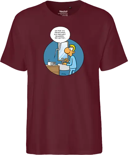 RUTHE - BEKLOPPT - Ruthe, Ralph Ruthe, Alle Bekloppt, comic, Nachrichten - Fairtrade T-Shirt