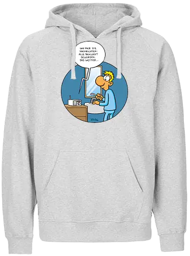 RUTHE - BEKLOPPT - Ruthe, Ralph Ruthe, Alle Bekloppt, comic, Nachrichten - Fairtrade Hoodie