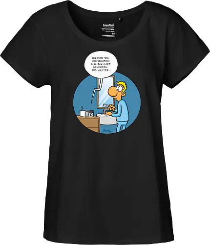 RUTHE - BEKLOPPT - Ruthe, Ralph Ruthe, Alle Bekloppt, comic, Nachrichten - Fairtrade Girl Shirt