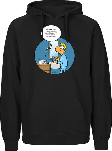 RUTHE - BEKLOPPT - Ruthe, Ralph Ruthe, Alle Bekloppt, comic, Nachrichten - Fairtrade Hoodie