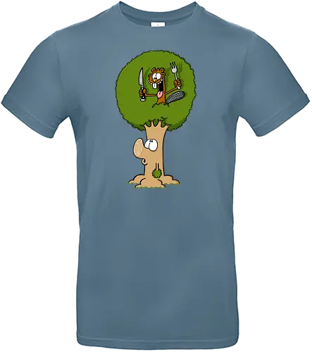 RUTHE - BIBER UND BAUM - Ruthe, Ralph Ruthe, comic, biber, baum, Mahlzeit - Standard T-Shirt